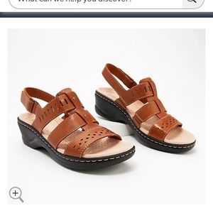 Clark’s Sandals Lexi Qwin Size 12W 12 Wide Tan Brown